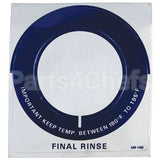 A691460 Compatible Stero Decal - Temp Gauge