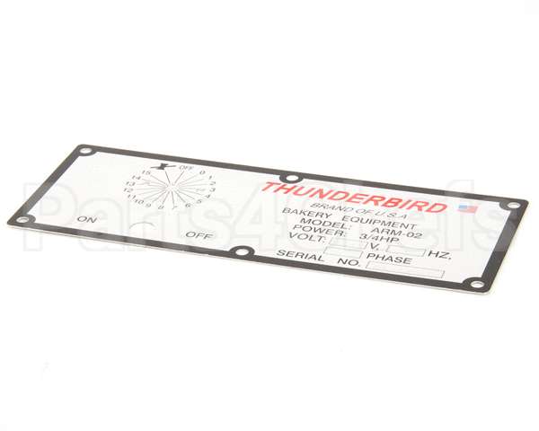 ARM-02-179 Thunderbird Switch Plate