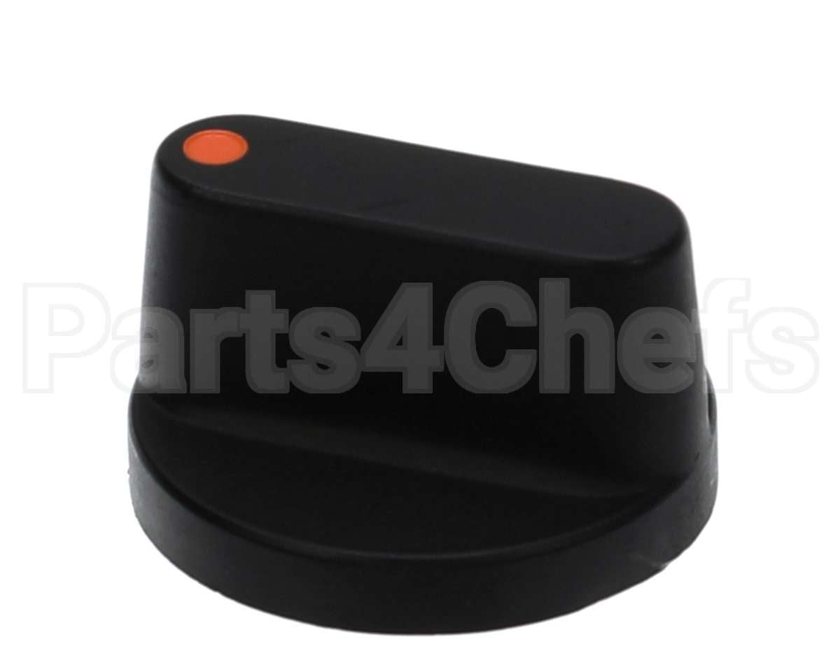 AS-340262 Apw Wyott Knob,Timer Black W/Orange Dot