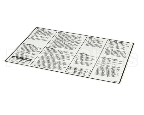 AT1L-3658-3 Accutemp Overlay Steamer Instructions