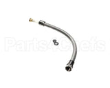 B-0024-H2A T&S Brass Flexible Stainless Steel Hose, Less Hand