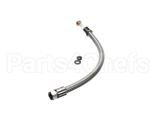 B-0024-H2A T&S Brass Flexible Stainless Steel Hose, Less Hand