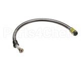 B-0028-H2A T&S Brass Hose, 28 Flexible Stainless Steel, Less