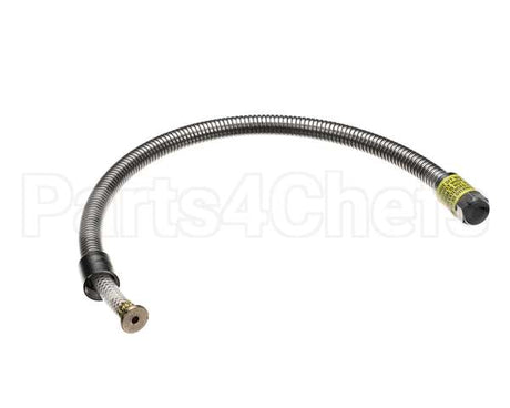 B-0028-H2A T&S Brass Hose, 28 Flexible Stainless Steel, Less