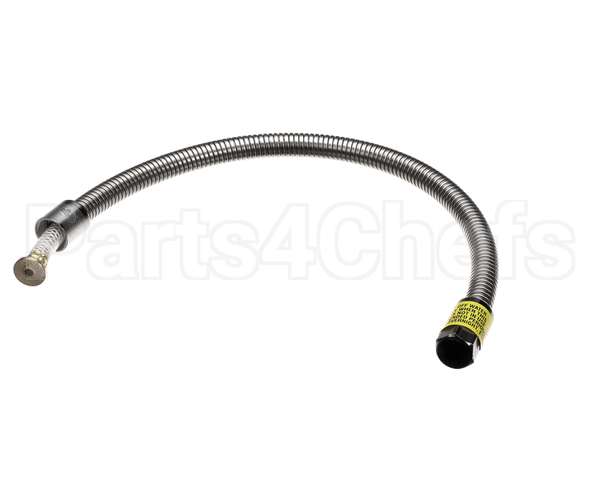 B-0028-H2A T&S Brass Hose, 28 Flexible Stainless Steel, Less