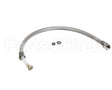 B-0032-H2A T&S Brass Hose, 32 Flexible Stainless Steel, Less