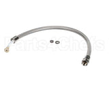 B-0032-H2A T&S Brass Hose, 32 Flexible Stainless Steel, Less