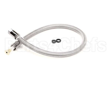 B-0036-H2A T&S Brass Hose, 36 Flexible Stainless Steel, Less