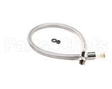 B-0036-H2A T&S Brass Hose, 36 Flexible Stainless Steel, Less
