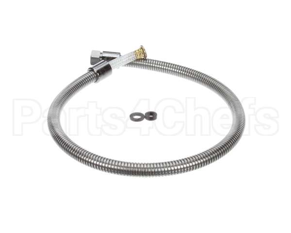 B-0040-H2A T&S Brass Hose, 40 Flexible Stainless Steel, Less