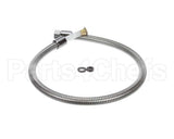 B-0040-H2A T&S Brass Hose, 40 Flexible Stainless Steel, Less