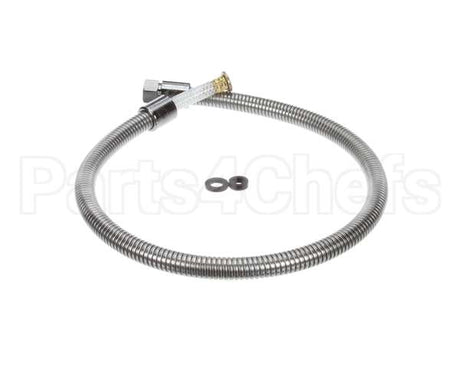 B-0040-H2A T&S Brass Hose, 40 Flexible Stainless Steel, Less