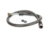 B-0042-H2A T&S Brass Hose, 42 Flexible Stainless Steel, Less