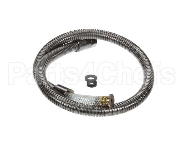 B-0042-H2A T&S Brass Hose, 42 Flexible Stainless Steel, Less