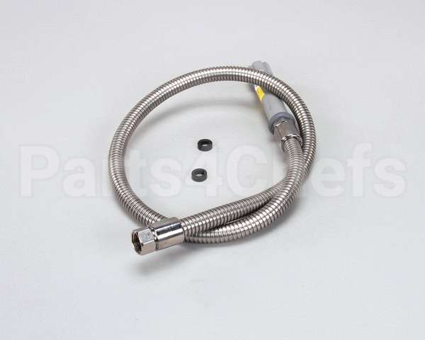 B-0044-H T&S Brass Hose, 44 Flexible Stainless Steel (Gray