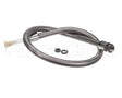 B-0044-H2AE T&S Brass Hose, 44 Flexible Stainless St
