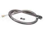 B-0044-H2AE T&S Brass Hose, 44 Flexible Stainless St