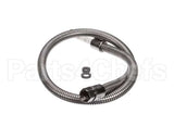 B-0044-H2AE T&S Brass Hose, 44 Flexible Stainless St