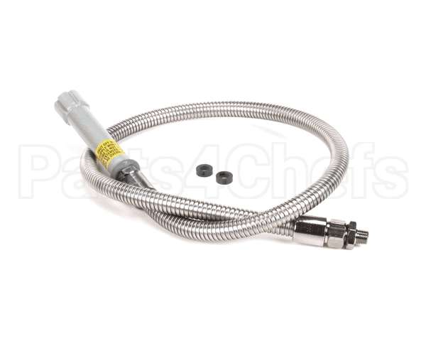 B-0044-HF T&S Brass Hose, 44 Flexible Stainless Steel With A