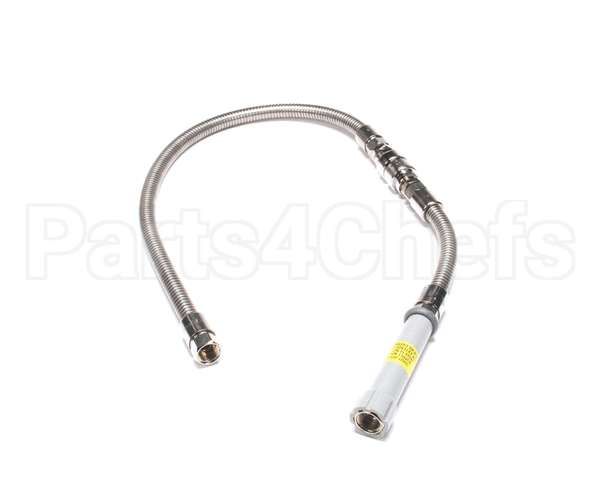 B-0044-V9 T&S Brass Hose, 44 Flexible Stainless Steel, Backf