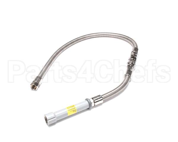 B-0044-V9 T&S Brass Hose, 44 Flexible Stainless Steel, Backf