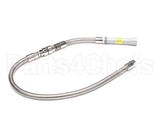B-0044-V9 T&S Brass Hose, 44 Flexible Stainless Steel, Backf