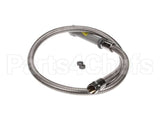 B-0048-H T&S Brass Hose, 48 Flexible Stainless Steel (Gray