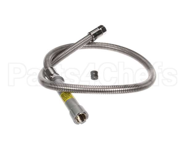B-0048-H T&S Brass Hose, 48 Flexible Stainless Steel (Gray