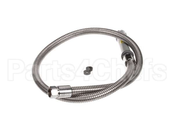 B-0048-H T&S Brass Hose, 48 Flexible Stainless Steel (Gray