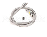 B-0054-H T&S Brass Hose, 54 Flexible Stainless Steel