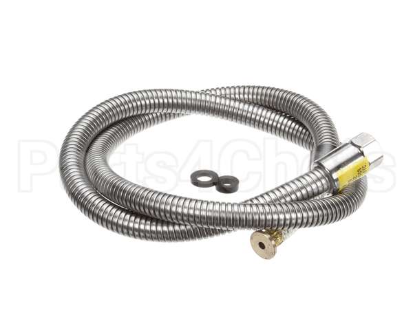 B-0054-H2A T&S Brass Hose, 54 Flexible Stainless Steel, Less