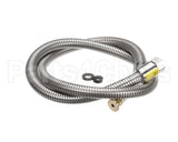 B-0054-H2A T&S Brass Hose, 54 Flexible Stainless Steel, Less