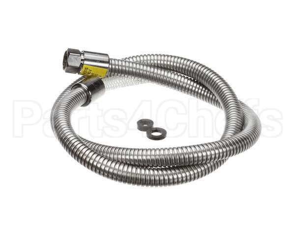 B-0054-H2A T&S Brass Hose, 54 Flexible Stainless Steel, Less