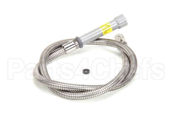 B-0056-H T&S Brass Hose, 56 Flexible Stainless Steel (Gray