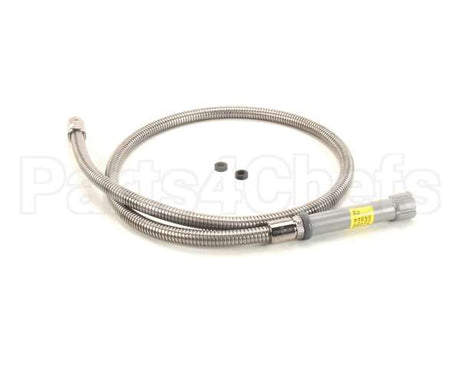 B-0060-H T&S Brass Hose, 60 Flexible Stainless Steel