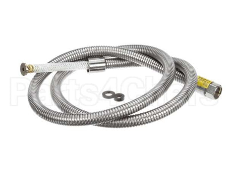B-0068-H2A T&S Brass Hose, 68 Flexible Stainless Steel, Less