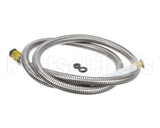 B-0068-H2A T&S Brass Hose, 68 Flexible Stainless Steel, Less
