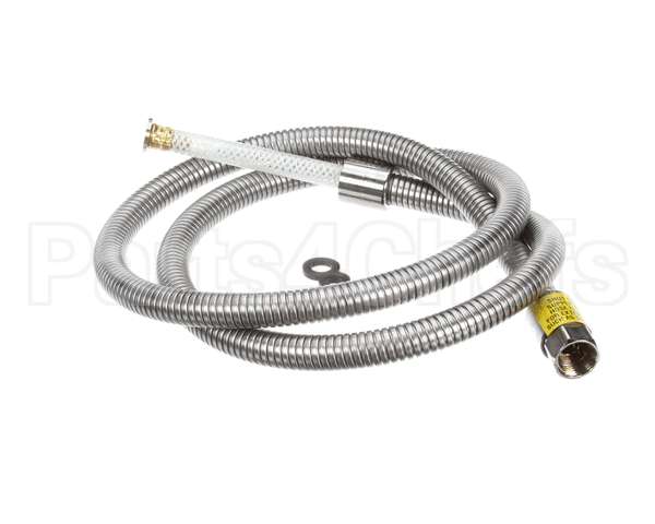 B-0068-H2A T&S Brass Hose, 68 Flexible Stainless Steel, Less