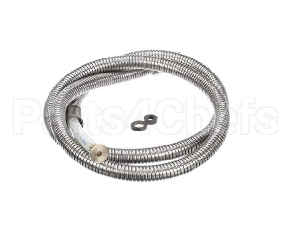 B-0068-H2A T&S Brass Hose, 68 Flexible Stainless Steel, Less