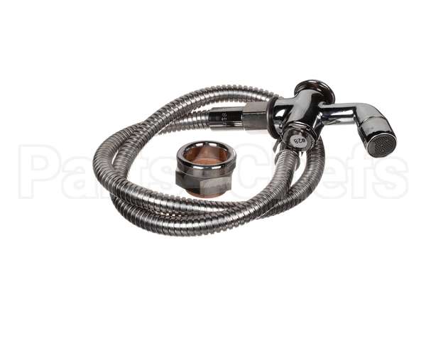 B-0101-BKF T&S Brass Push Button Spray Valve, 36 Stainless Fl