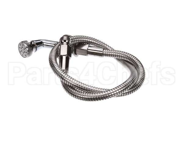 B-0101 T&S Brass Spray Valve W/ Rosespray Head & 38 Flexi