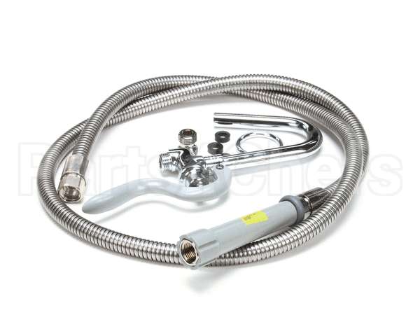B-0102-A T&S Brass Pot & Glass Filler, Hook Nozzle, 68 Flex