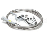 B-0102-A T&S Brass Pot & Glass Filler, Hook Nozzle, 68 Flex