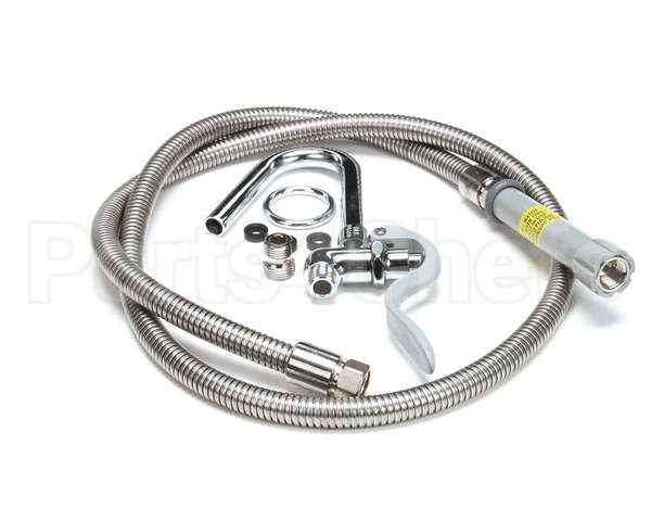 B-0102-A T&S Brass Pot & Glass Filler, Hook Nozzle, 68 Flex