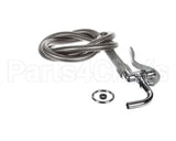 B-0102 T&S Brass Pot & Glass Filler, Plain End Curved Noz