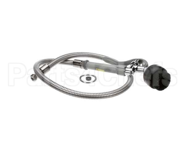 B-0106 T&S Brass Spray Valve With Brush And 44 Flexible S