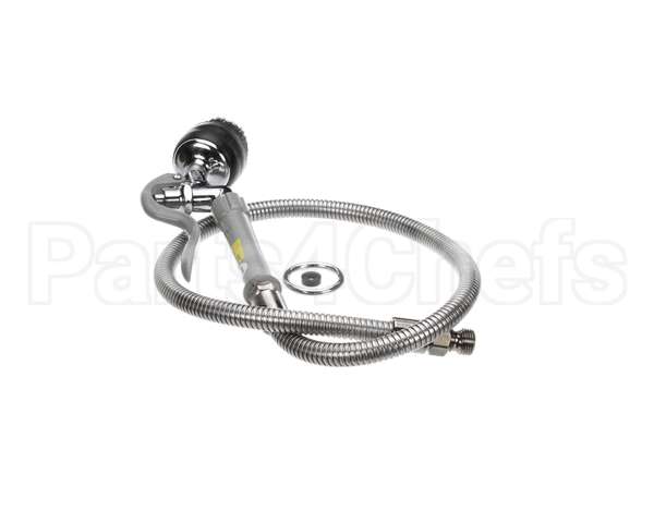 B-0106 T&S Brass Spray Valve With Brush And 44 Flexible S