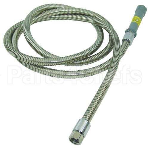 B-0108-HOSE Compatible TS Brass 108 In S/S Flexiblehose