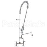 B-0123-ADF12-B Compatible TS Brass Prerinse, 8"Dk Mt, Leadfree, W/F