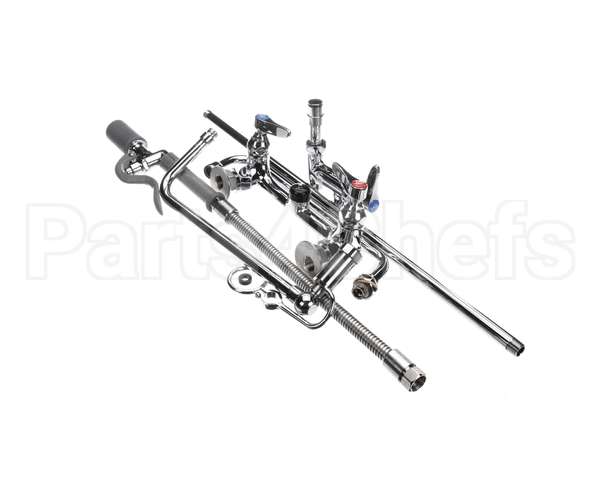 B-0131-ADF12-BC T&S Brass 8 Wall Mount Pre-Rinse, B-0107-C Spray V